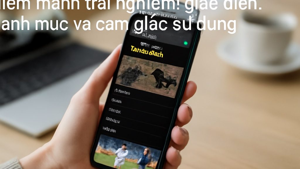 Minh họa: Điểm mạnh trải nghiệm: giao diện, danh mục và cảm giác sử dụng