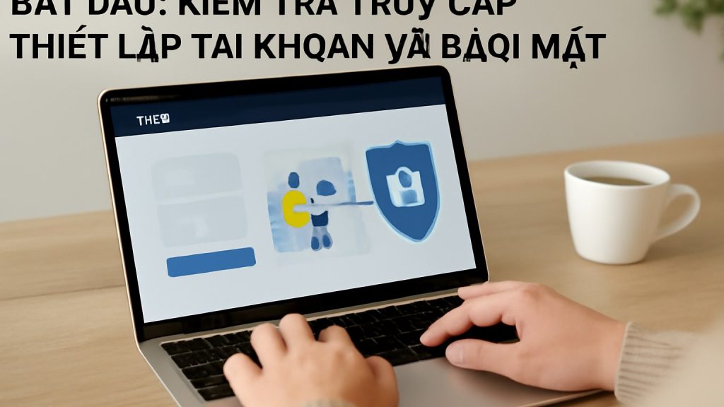 1) Bắt đầu: kiểm tra truy cập, thiết lập tài khoản và bảo mật Minh họa: 1) Bắt đầu: kiểm tra truy cập, thiết lập tài khoản và bảo mật