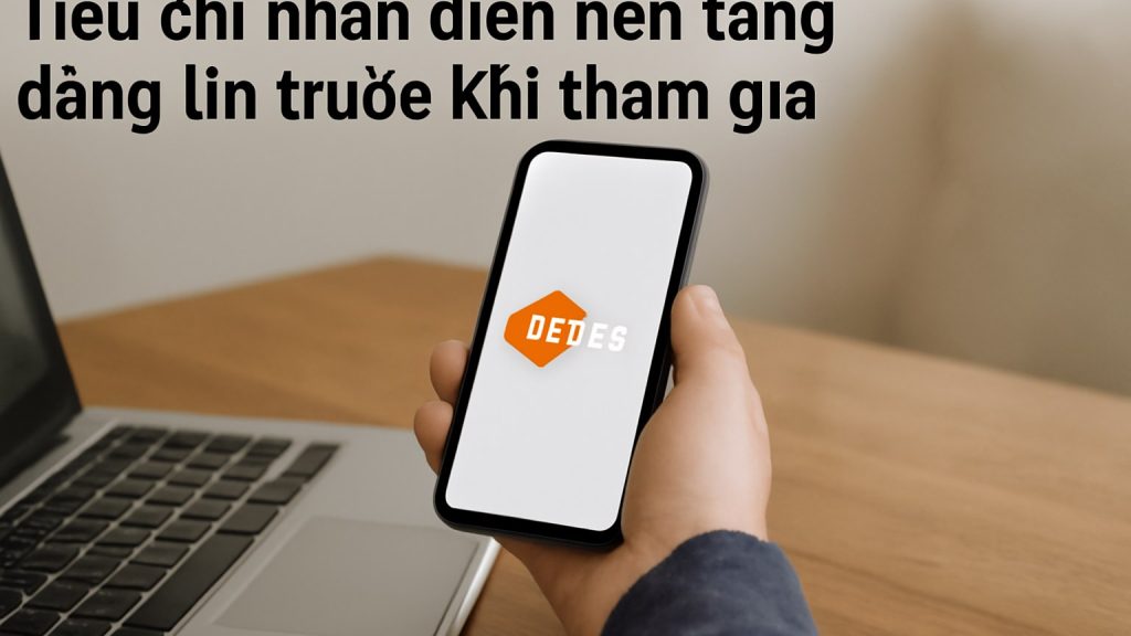 1) Tiêu chí nhận diện nền tảng đáng tin trước khi tham gia Minh họa: 1) Tiêu chí nhận diện nền tảng đáng tin trước khi tham gia