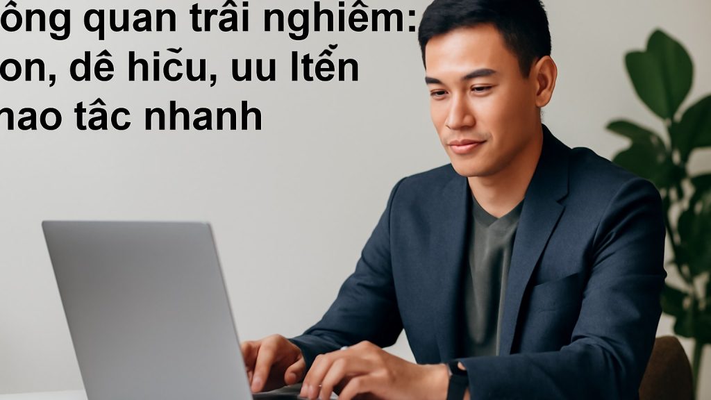 Tổng quan trải nghiệm: gọn, dễ hiểu, ưu tiên thao tác nhanh Minh họa: Tổng quan trải nghiệm: gọn, dễ hiểu, ưu tiên thao tác nhanh